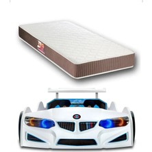İnegöl'den Eve Bmw - Eko - Arabalı Yatak Araba Karyola - Full - Elif Iç Yatak 90X190 cm
