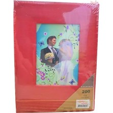 Fotoğraf Resim Albüm 10X15 cm 200'LÜK Kırmızı