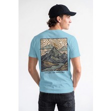 Unisex Regular Fit %100 Pamuk Bisiklet Yaka Premium Baskı Tişört