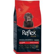 Reflex Plus Orta ve Büyük Irk +7 Yaş Üzeri Yaşlı Köpek Maması 12 kg