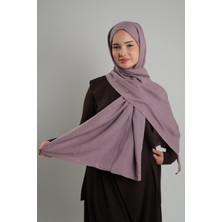 Giverny Violet Düz Klasik Ria Şal Italyan Dikişli Pamuk Caz Sade 202130_21