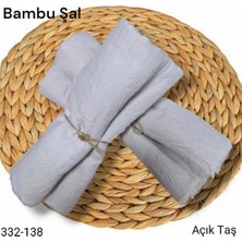 Lady Coco Bambu Kraş Şal (Açık Taş) 332-138