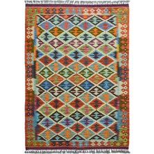 Kilim Co. Yünden El Dokuma Afgan Kilim 130X190 cm (2.47 M²)