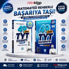 Akm Kitap Rehber Matematik 2027 49 Günde Tyt Matematik Konu ve Soru Bankası Seti 2 Kitap