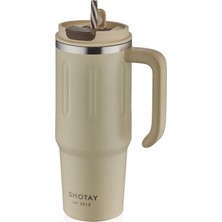 Travel Çelik Termos Mug 900ML Krem