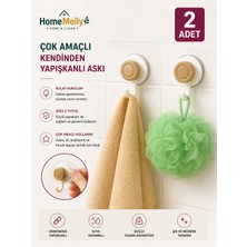 Btm Home Vakumlu 2’li Banyo Askısı Düzenleyici – Pratik Duş & Mutfak Organizer Askı