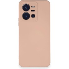 Freedom Storee Vivo Y35 Kılıf Nano Içi Kadife Silikon - Pudra