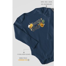 Morivo Kids Dedesinin Balı Uzun Kollu Çıtçıtlı Bebek Body