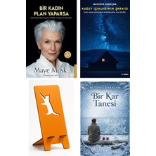 Destek Yayınları Bir Kadın Plan Yaparsa - Maye Musk + Kuzey Işıklarının Şarkısı + Telefon Tutucu + Bir Kar Tanesi