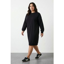 Stil Diva Bisiklet Yaka Sweat Elbise