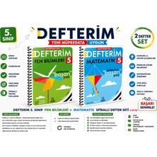 Arı Defterim 5. Sınıf Fen Bilimleri + Matematik Spiralli Defter Seti (2 Defter) | Yeni Müfredata Uygun
