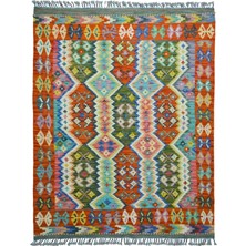 Kilim Co. Yünden El Dokuma Afgan Kilim 135X175 cm (2.36 M²)