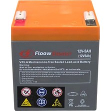 Floow Energy 12V 5AH Bakımsız Ups Akü  2026 Üretim