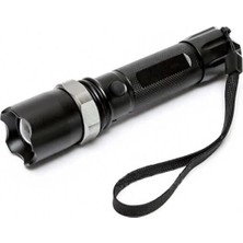 Herşey Trend KM-110 Profesyonel Şarjlı El Feneri Ledli+Flashlight+Zoom Özellikli  Aparatlı 6 Parça Full Set