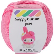 Happy Gurumi Amigurumi Örgü Ipi 50GR 130M Örgü Ipi (Pembe)
