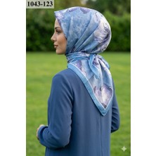 Velscarfs Soft Pamuk Parla Eşarp (Indigo Mavi) 1043-123