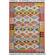 Kilim Co. Yünden El Dokuma Afgan Kilim 100X150 cm (1.5 M²)