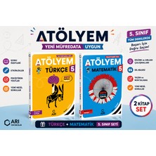 Arı Atölyem 5. Sınıf Türkçe + Matematik Soru Bankası Seti (2 Kitap) | Yeni Müfredata Uygun
