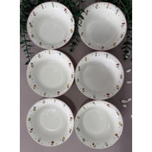 Hooly Home Pastel Bahçe Model 6 Kişilik/parça Modern Çorba Kasesi