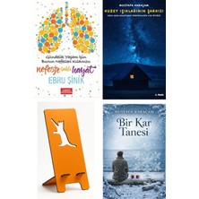 Libros Kitap Nefeste Saklı Hayat - Ebru Şinik + Kuzey Işıklarının Şarkısı + Telefon Tutucu + Bir Kar Tanesi