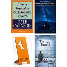 Ren Kitap Işten ve Yaşamdan Zevk Almanın Yolları - Dale Carnegie + Kuzey Işıklarının Şarkısı + Telefon Tutucu + Bir Kar Tanesi