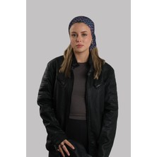 Hürrem Bone Lacivert Pratik Hazır Geçmeli Buff Bandana Sandy Geometrik Desenli Boru Bone 2416_02