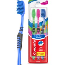 Colgate Extra Clean Colors Diş Fırçası 2+1