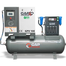 GAP Kompresör Depo Üstü Vidalı Inventörlü Hava Kompresörü 500 Lt 10 Hp