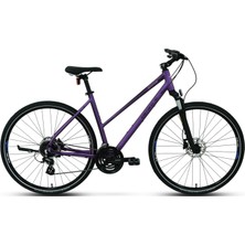 Carraro Sportıve 226 Kadın Şehir Bisikleti 457H Hd 28 Jant 24 Vites Mat Mor Kırık Beyaz