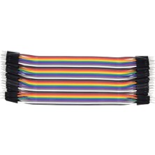 Raspberry Pi Dupont Jumper Kablo 40 Pin Erkek-Erkek 30 cm — 40'lu Set