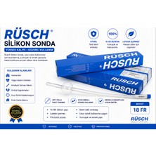 Rüsch Silikon Foley Sonda Steril Çift Yollu Idrar Kateteri 18 Fr 1 Adet