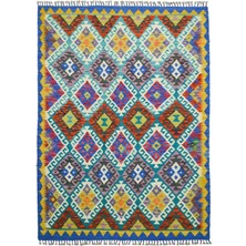 Kilim Co. Yünden El Dokuma Afgan Kilim 125X190 cm (2.38 M²)
