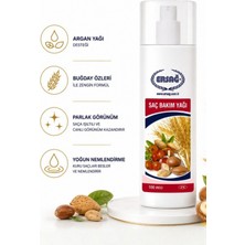 Ersağ 100 ml Parlaklık Verici Saç Bakım Yağı Argan Yağı ile Kuru Saçlar İçin Yoğun Nemlendirme