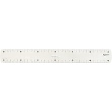 146109 30 cm Trıple Desimetre Plastik Cetvel