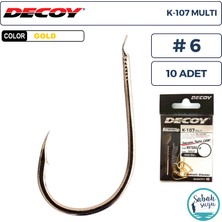 Decoy K-107 Multi Olta Iğnesi Gold #6 (10 Adet)