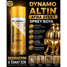 Luminoo Dynamo Altın Ayna Efekt Sprey Boya 400 ml | Yüksek Parlaklık | Dekoratif Metalik Boya