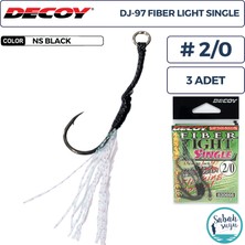 Decoy Dj-97 Fiber Light Tüylü Tekli Asist Iğnesi #2/0 (3 Adet)