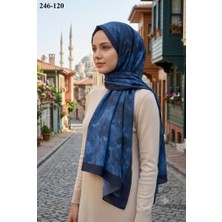 Sharell Soft Pamuk Şal (Lacivert Serisi) 246-120