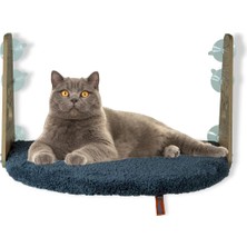 Pugalo Cam Yatağı Vantuzlu Kedi Cam Yatağı Pugalo Vantuzlu Yatak (Antrasit)