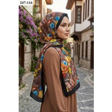 Sharell Fransız Ipeği Şal (Kahve) 247-116