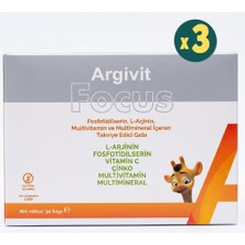 Argivit Focus 30 Saşe 3 Adet