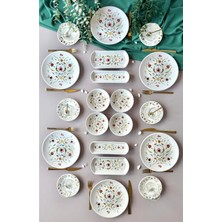 Yiğit Seramik Züccaciye Serenat Model 6 Kişilik 20 Parça Modern Kahvaltı/brunch Takımı