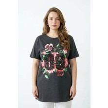 Stil Diva Asit Yıkamalı T-Shirt