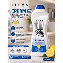 Titan Cream G7 Mineralli Ovma Kremi Limon Kokulu Krem Temizleyici 800 gr