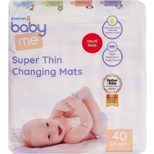 Baby Me Süper Ince Alt Değiştirme Örtüsü 60X90 cm 40 Adet