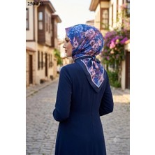 Velscarfs Soft Pamuk Parla Eşarp (Lacivert) 250-121