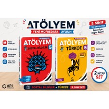 Arı Atölyem 5. Sınıf Sosyal Bilgiler + Türkçe Soru Bankası Seti (2 Kitap) | Yeni Müfredata Uygun