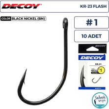 Decoy Kr-23 Flash Delikli Olta Iğnesi Bn #1 (10 Adet)