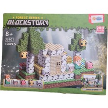 Sepetly Forest Series Blockstory Yapım Blokları Oyuncak Seti - Orman Kulübesi 100 Parça Eğitici Yapım Seti (+8 Yaş)