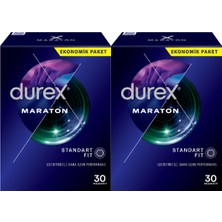 Durex Maraton Standart Fit Geciktiricili Prezervatif 30 Lu x 2 Adet